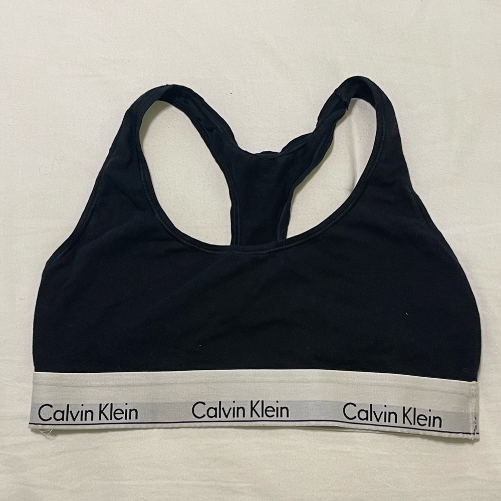 Calvin Klein sports bra- black, size Medium